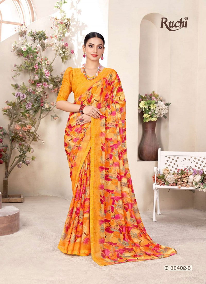 Vanilla 11 By Ruchi Chiffon Printed Sarees Wholesale Shop In Surat Catalog